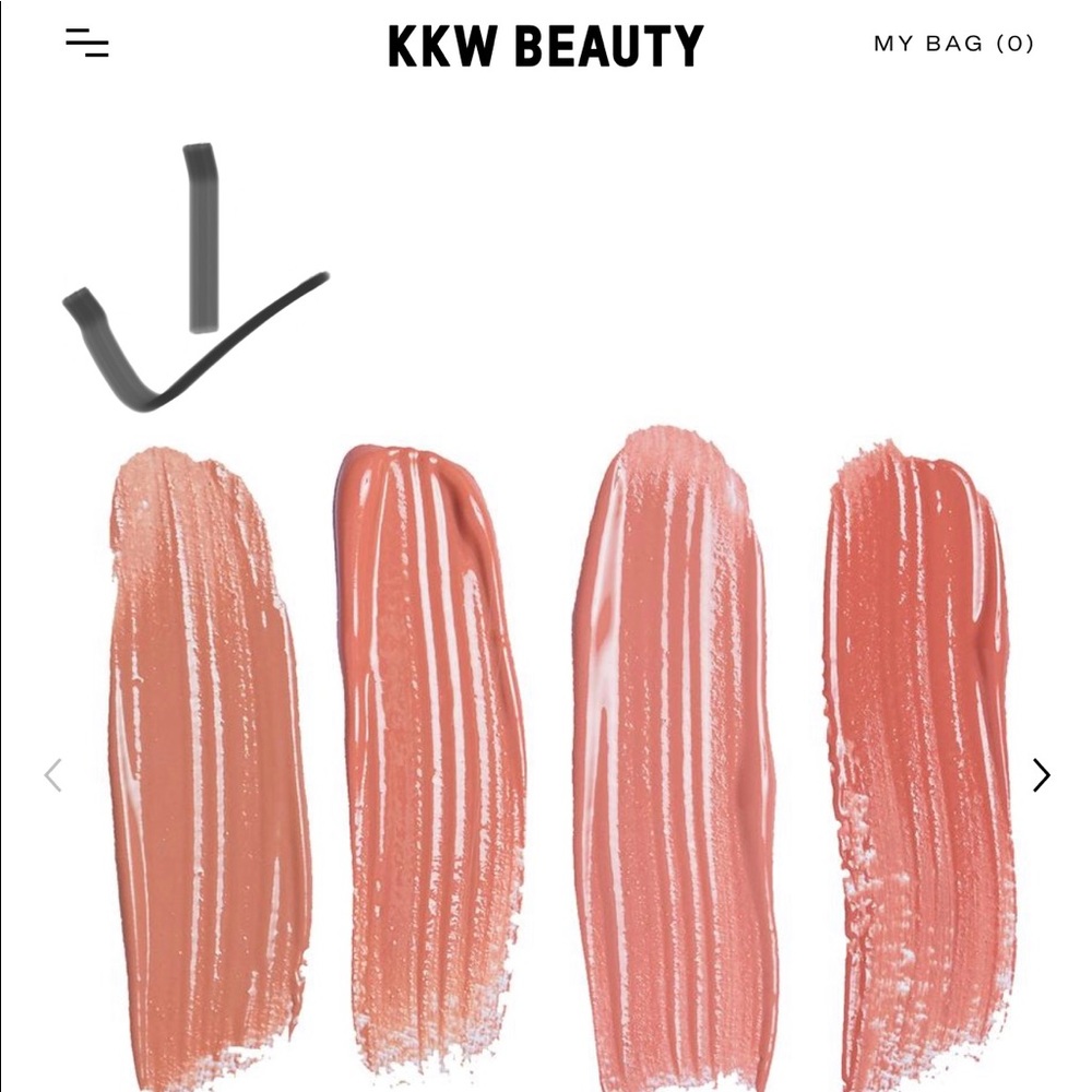 SOLD KKW beauty creme lipstick in KIM color